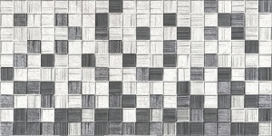 Мегаполис серая мозайка 25х50 (1,25м2/67,5м2) плитка настенная
