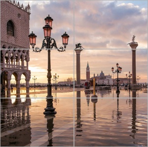 Декор-панно Венеция 3D из стекла 60х60